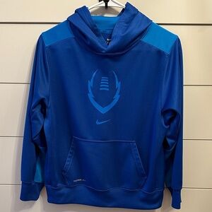 Nike Royal Blue Hoodie with football image